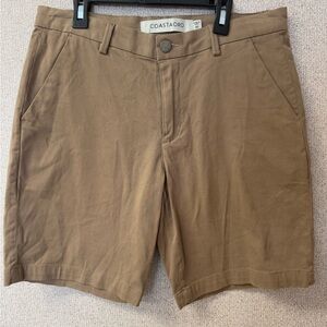 COASTAORO Mens Size 31 Newport Tech Shorts‎ Cotton StretchTan NWT